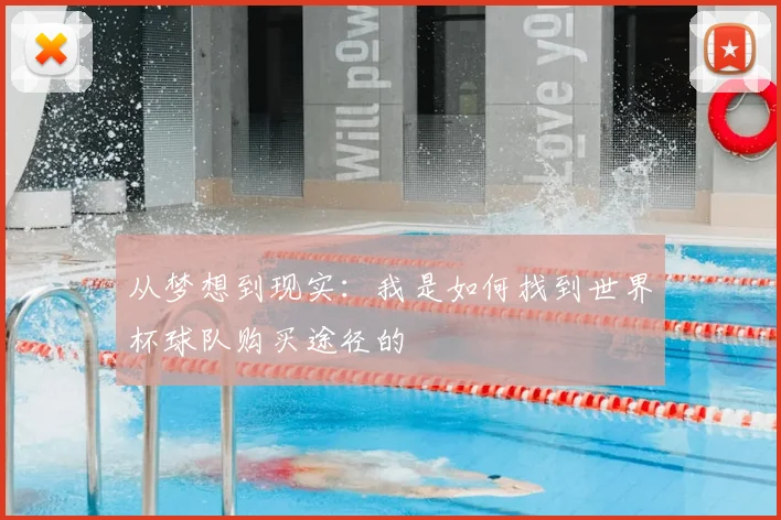 从梦想到现实:我是如何找到世界杯球队购买途径的
